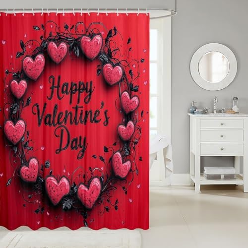 Day of Love Bath Curtain