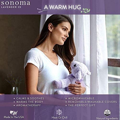 Relaxing resting aid Plush lavender pillow microwavable relaxation companion