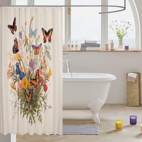 Feelyou Kids Butterfly Bath Curtain The Fun Best Bath Experience