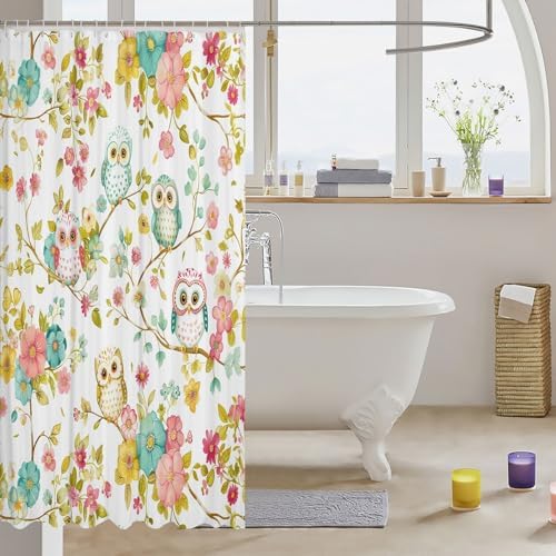 Feelyou Owl 72x72 Shower Curtain
