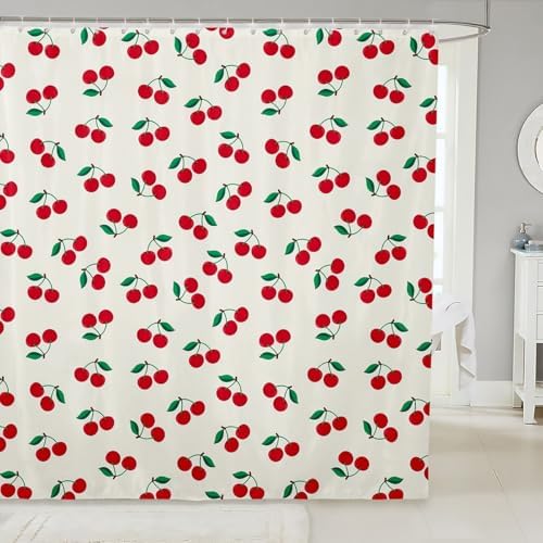 Feelyou Cherry Bath Curtain