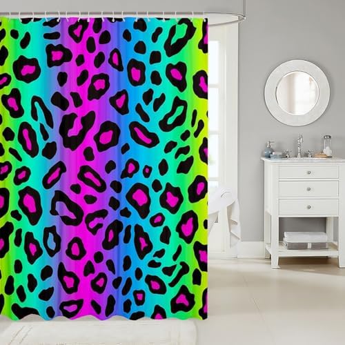 Manfei Kids Leopard Shower Curtains