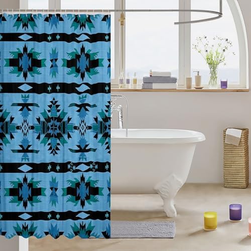 Jejeloiu Kids Western Shower Curtain Set 1