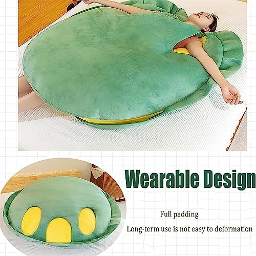 Wearable Turtle-shell Plush Pillow for Adults