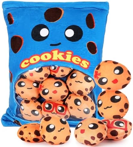 Cute Plush Pillow with Cookies for Fans of Kawaii Comfort