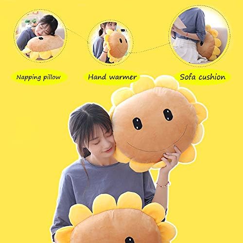 Sunflower Plush Pillow Perfect Hand Warmer Cozy Toy Doll for Sofa Bed