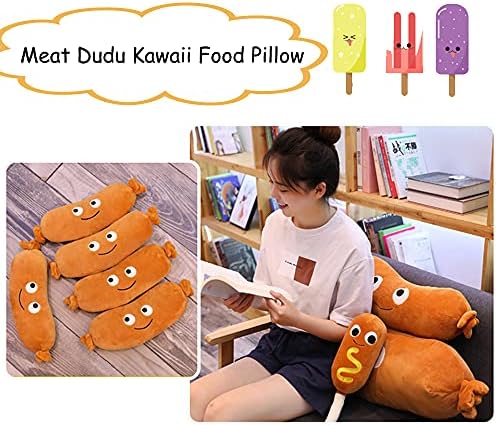 Seyomi Food Sausage Plush Stuffed Pillow 196 Inches 1