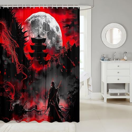 Manfei Western Dragon Kids Shower Curtains