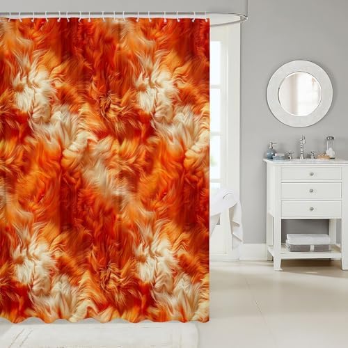 Feelyou Fur Shower Curtain 72x72 Bath