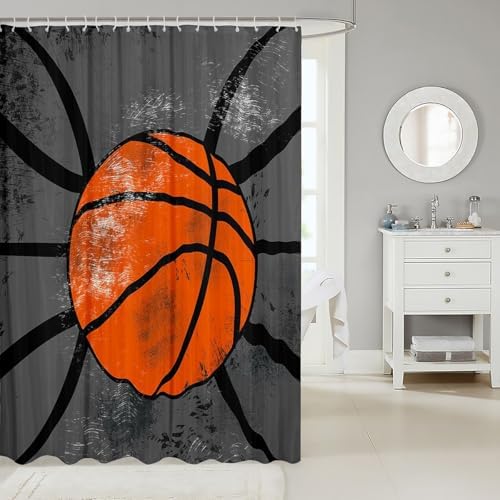 Feelyou Basketball 72x72 shower curtain Boys Girls Kids