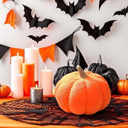 Kelud Halloween Plush Pumpkin Throw Pillow