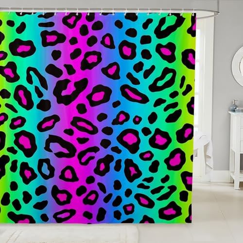 Manfei Kids Leopard Shower Curtains