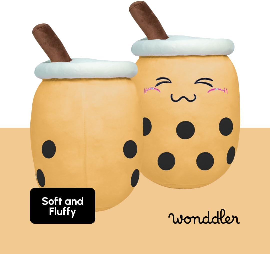Stuffed Plush Tea Pillow for Kids Boys Girls Teens