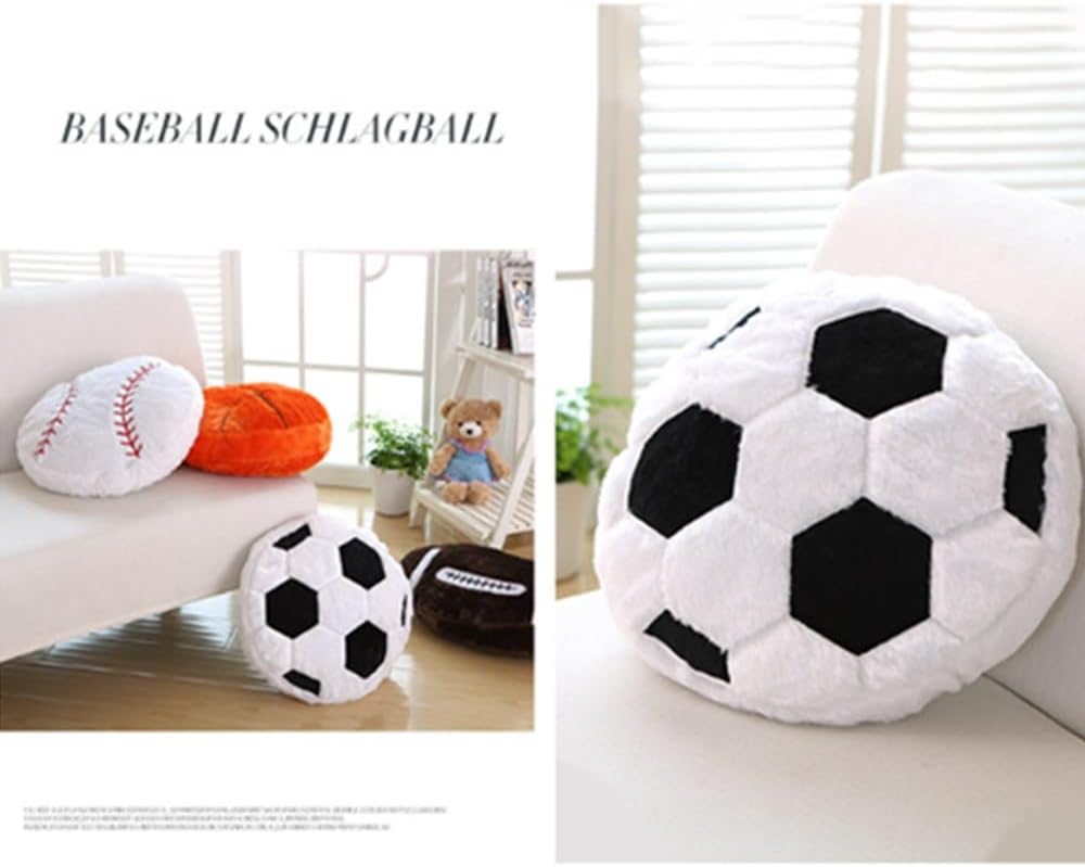 OUKEYI Orange Basketball Plush Pillow 14inch
