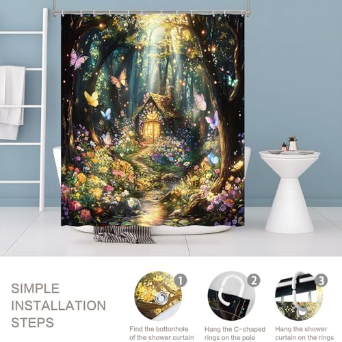 Fairy World shower curtain set