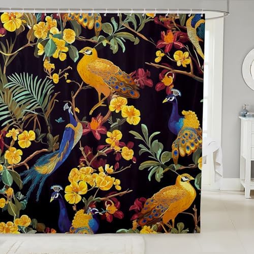 Feelyou Fresh floral shower curtain set for kids