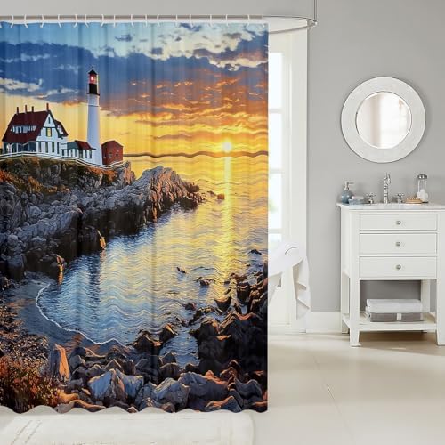 Jeffeloiu Ocean Shower Curtain for Kids