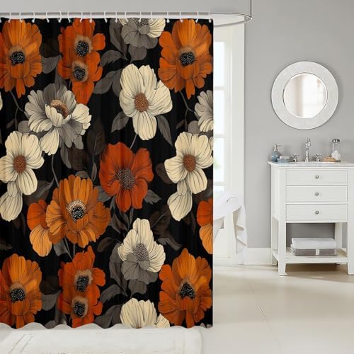 Erosebird Watercolor Floral Shower curtain
