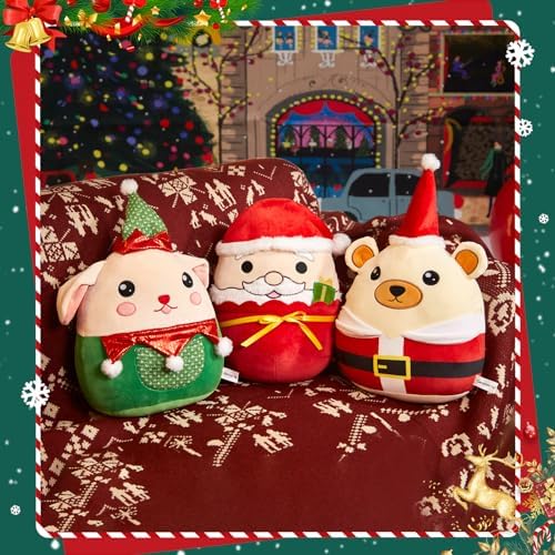 Cozy Bear Christmas Plush Pillow Perfect Cuddle Buddy