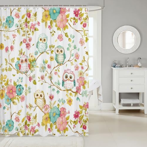 Feelyou Owl 72x72 Shower Curtain