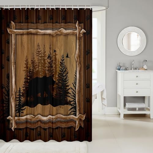 Extra Soft Bear Bath Curtain 72x78