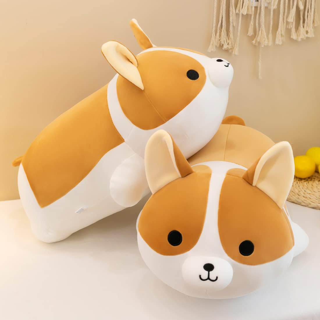 Corgi Plush Dog Pillow for Kids - Yeqivo Unique Gift