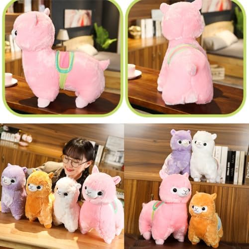 Lush Alpaca Plush Toy Pink Stuffed Animal Perfect Gift