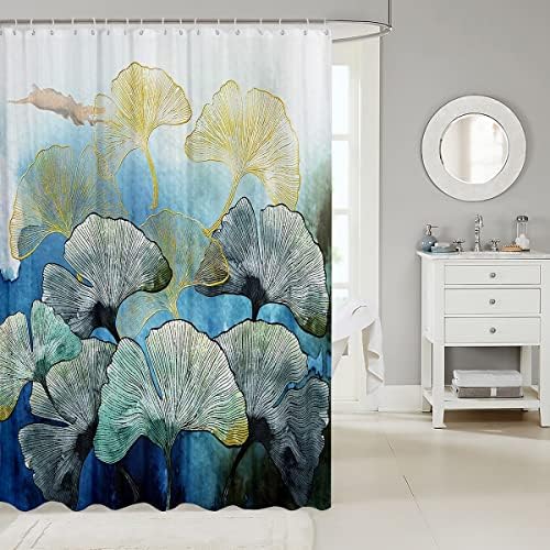 Ginkgo Leaf Kids Shower Curtains Water-Resistant mamas must-have