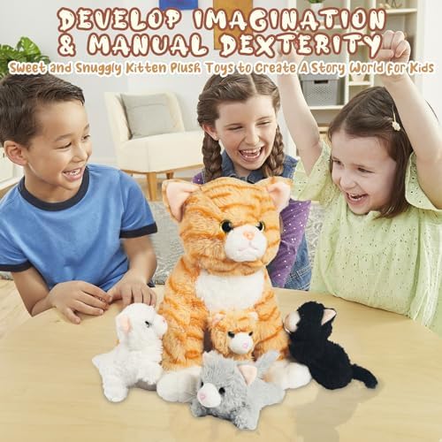 Stuffed Cat with Surprise Kittens