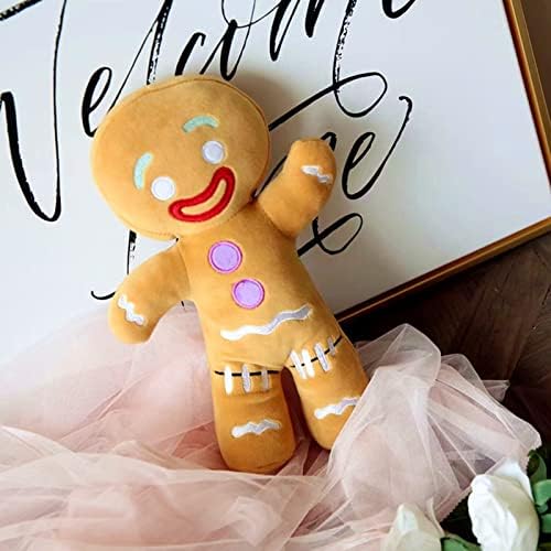 Walbest Gingerbread Man Plush Toy Christmas Decor Throw Pillow