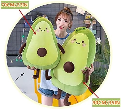 27 Inch Green Large Avocado Plush Toy Pillow Doll Seated-35 Inch
