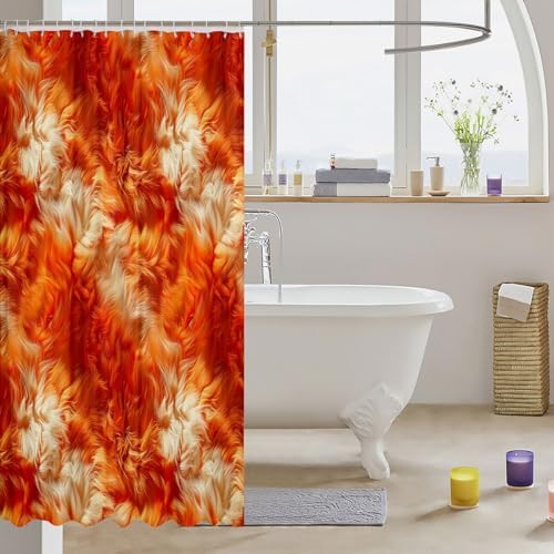 Feelyou Fur Shower Curtain 72x72 Bath