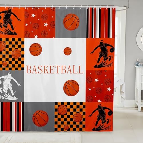 Feelyou Basketball Shower Curtain 72x72 Set Water-Resistant permalink