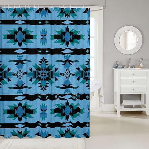 Jejeloiu Kids Western Shower Curtain Set 1