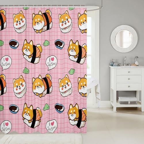 Feelyou Sushi Dog Bath Curtain