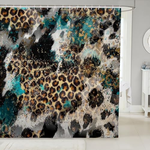 Lush 3D Cow Flu Cellular Bathroom Curtains for Kids Adults txt
