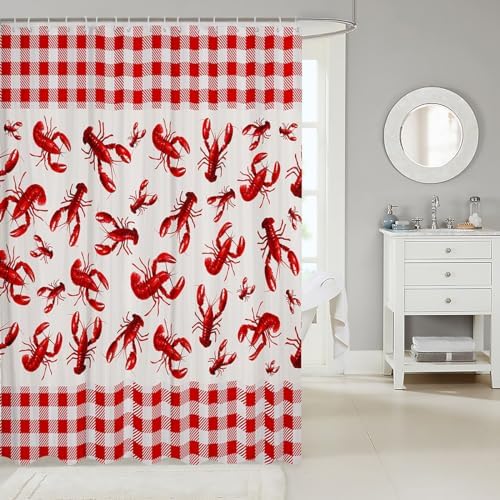 Feelyou 72x72 Crawfish Shower Curtain Style and Function in One
