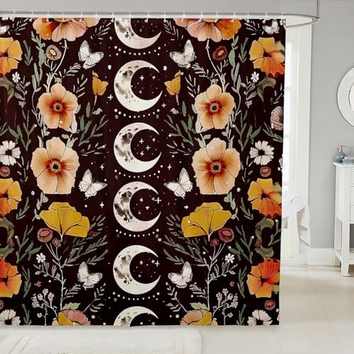 jealouslovelies Butterfly Bath Curtain for Kids Waterproof Unique Design