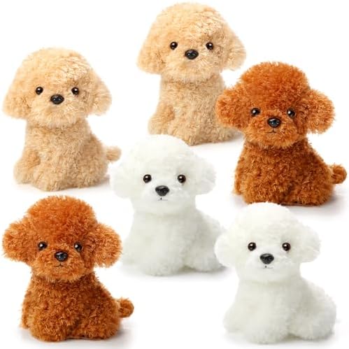 Harrycle 6 Piece 8 Inch Stuffed Animal Plush Dog Puppy Set