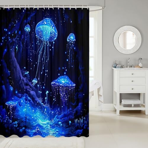 Fun Jellyfish Shower Curtain for Kids