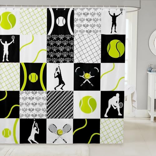 Feelyou Kids Tennis 72x72-in Bath Curtain Set