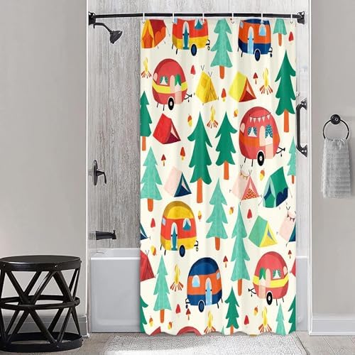 NYMB Camper RV Shower Curtain Set for Kids