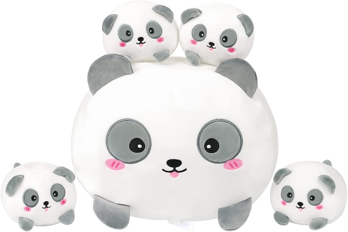 AIXINI Cute Panda Mommy Stuffed Animal