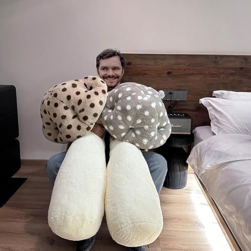 Hofun4U Mushroom Plush Pillow - 51 Inch - Cute for All Ages