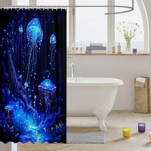 Fun Jellyfish Shower Curtain for Kids
