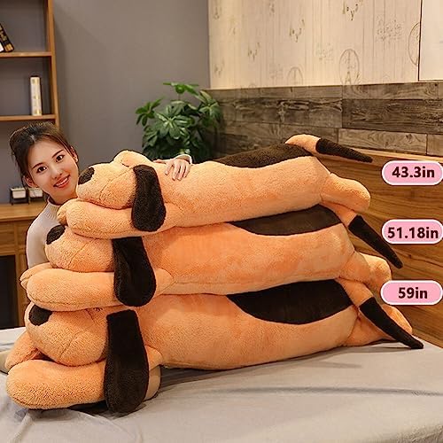 Giant Dog Stuffed Animal 236 inch Soft Plush Pillow with Puffy Body