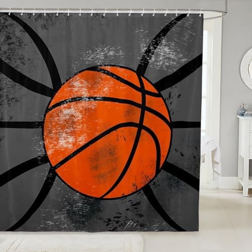 Feelyou Basketball 72x72 shower curtain Boys Girls Kids