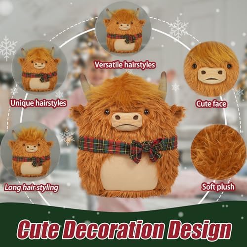 Highland Cow Stuffed Animal 114 Inch Brown