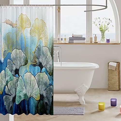 Ginkgo Leaf Kids Shower Curtains Water-Resistant mamas must-have
