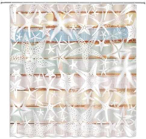 Starfish Shower Curtain Set